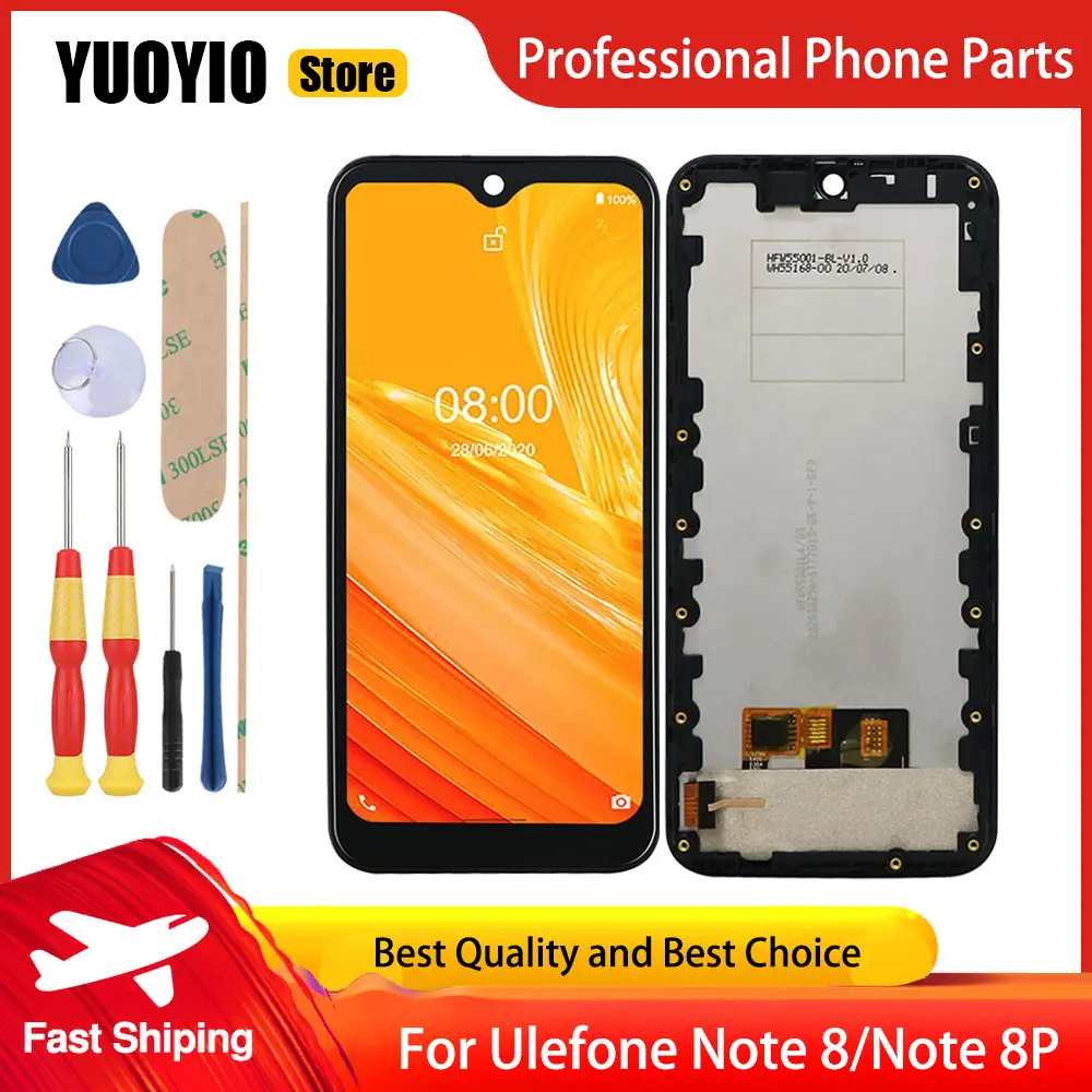 Touch Display For Ulefone Note 11P Note 8P Note 9P With Frame Screen LCD Replacement Parts Free Disassemble Tool