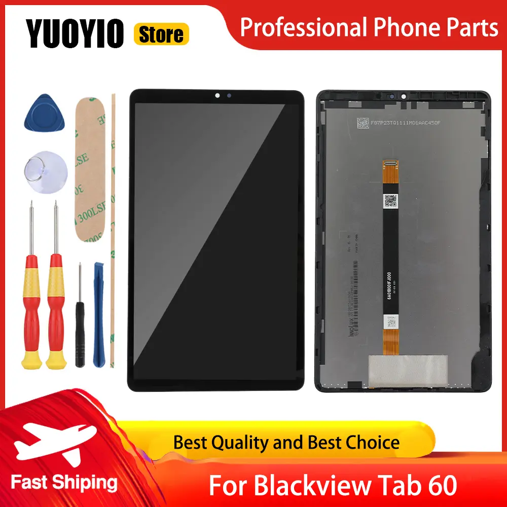 Original For Blackview Tab 60 LCD Display Touch Screen With Frame Digitizer Assembly Replacement Free Disassemble Tools