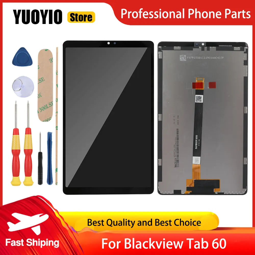 Original For Blackview Tab 60 LCD Display Touch Screen With Frame Digitizer Assembly Replacement Free Disassemble Tools