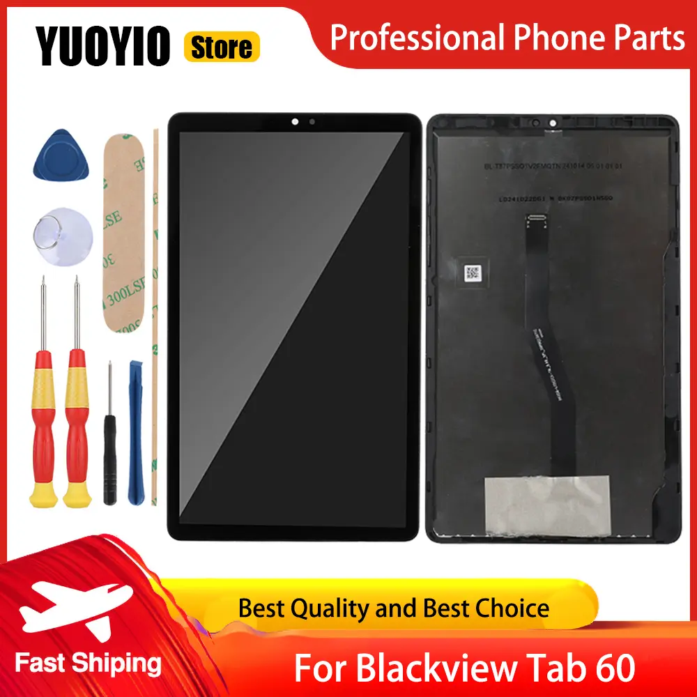 Original For Blackview Tab 60 LCD Display Touch Screen With Frame Digitizer Assembly Replacement Free Disassemble Tools