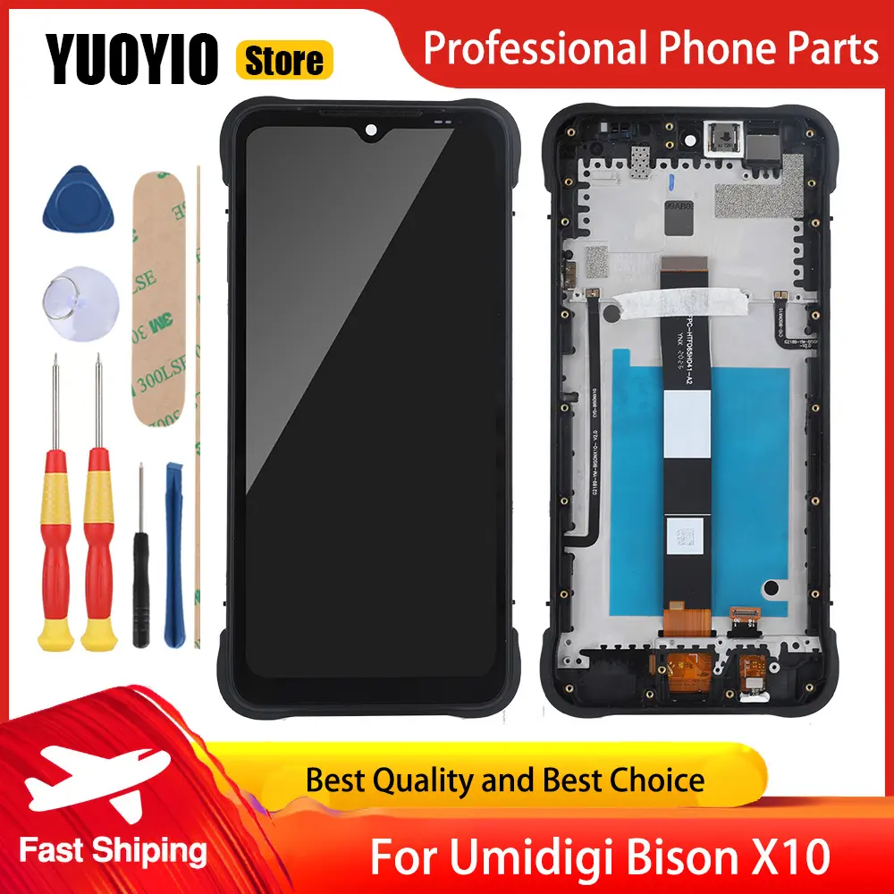 New Original Touch Display For Umidigi Bison X10 Bison X10 Pro Bison X20 Screen LCD With Frame Perfectly equipped Free tools