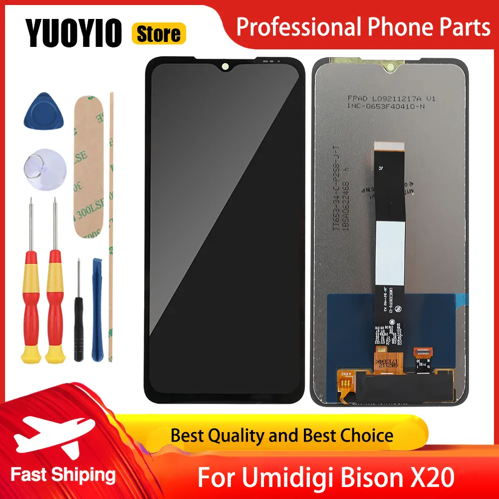 New Original Touch Display For Umidigi Bison X10 Bison X10 Pro Bison X20 Screen LCD With Frame Perfectly equipped Free tools
