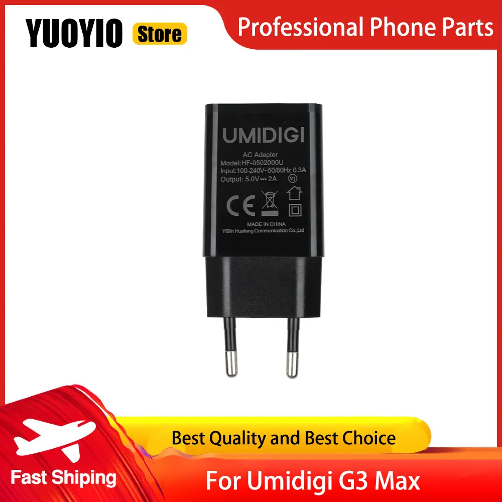 Umidigi G3 Max Charger 100% Original New Official Quick Charging Adapter + USB Cable Data Line Umidigi G3 Max Phone