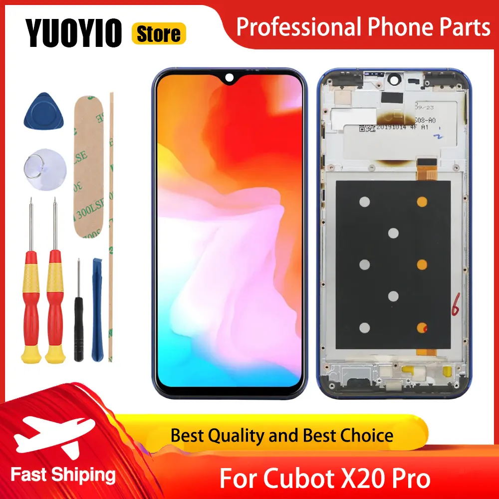 YUOYIO Brand New Original For CUBOT X30 X90 X20 Pro X18 Plus LCD Display Digitizer Touch Screen Assembly Free Disassemble Tools
