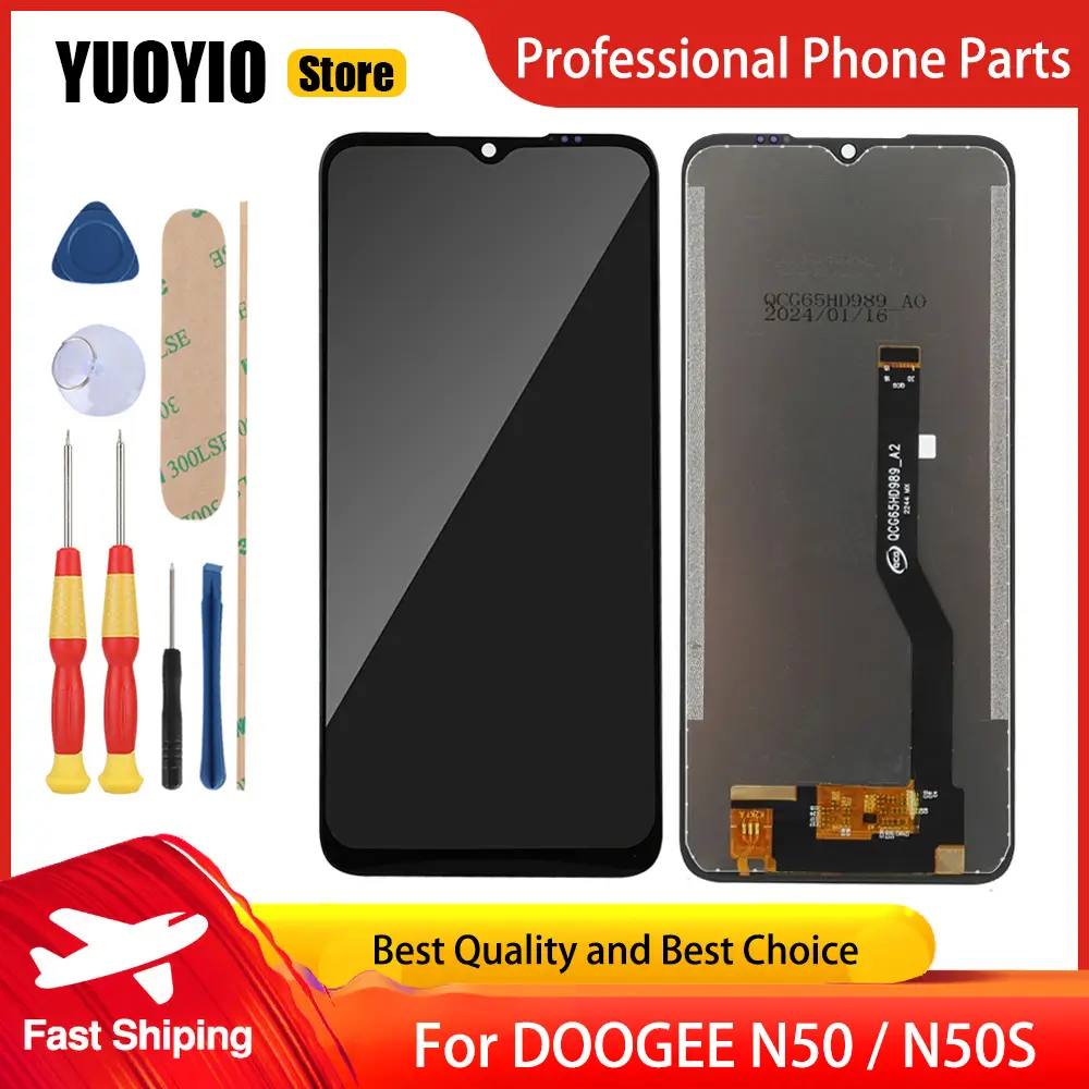 New Original Touch Display For DOOGEE N40 Pro N20 Pro N50 Pro N50S LCD Screen Digitizer Assembly Replacement Display Free Tools