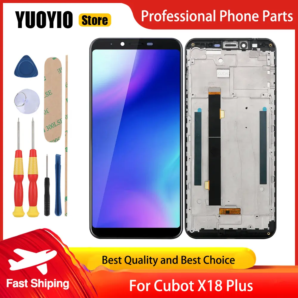 YUOYIO Brand New Original For CUBOT X30 X90 X20 Pro X18 Plus LCD Display Digitizer Touch Screen Assembly Free Disassemble Tools