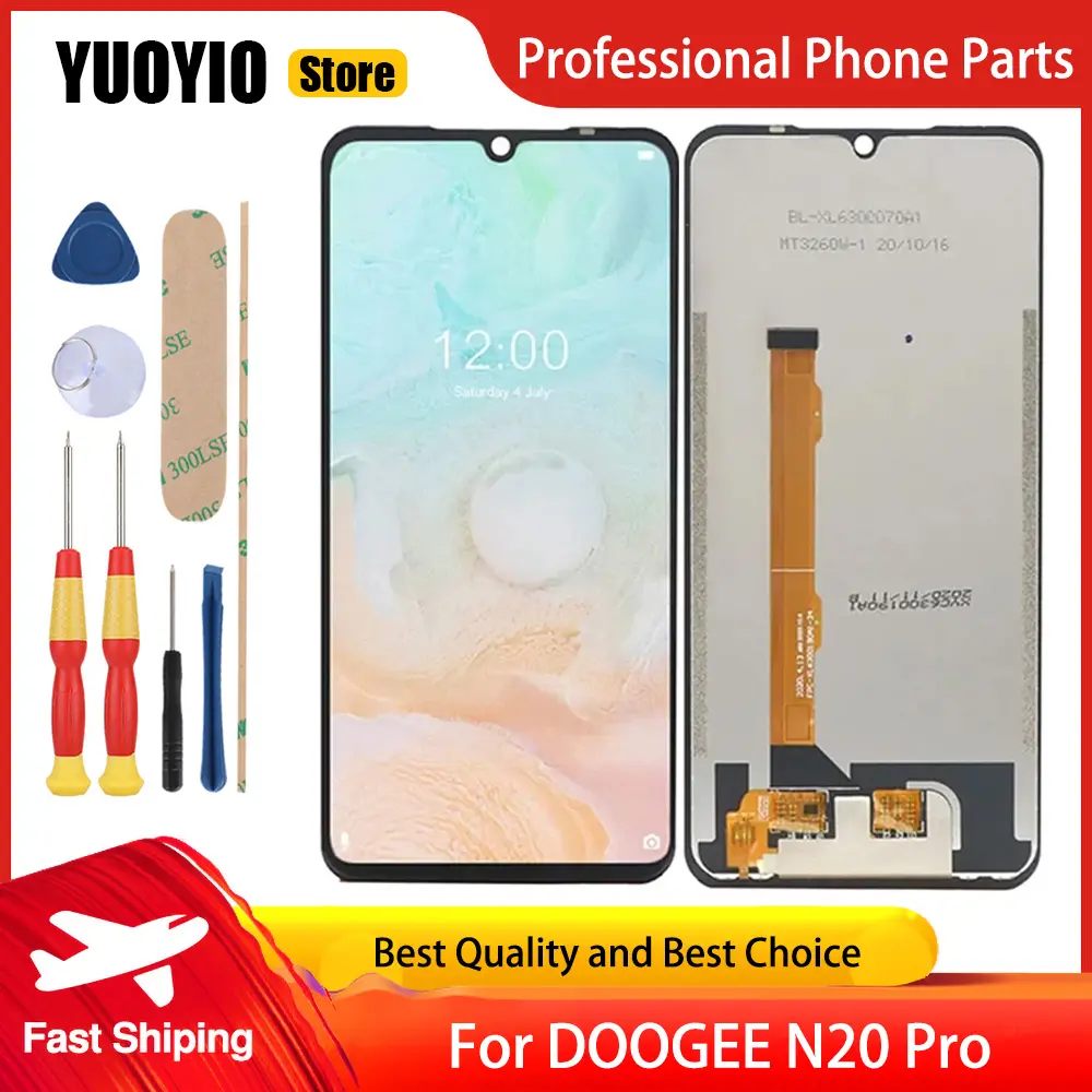 New Original Touch Display For DOOGEE N40 Pro N20 Pro N50 Pro N50S LCD Screen Digitizer Assembly Replacement Display Free Tools