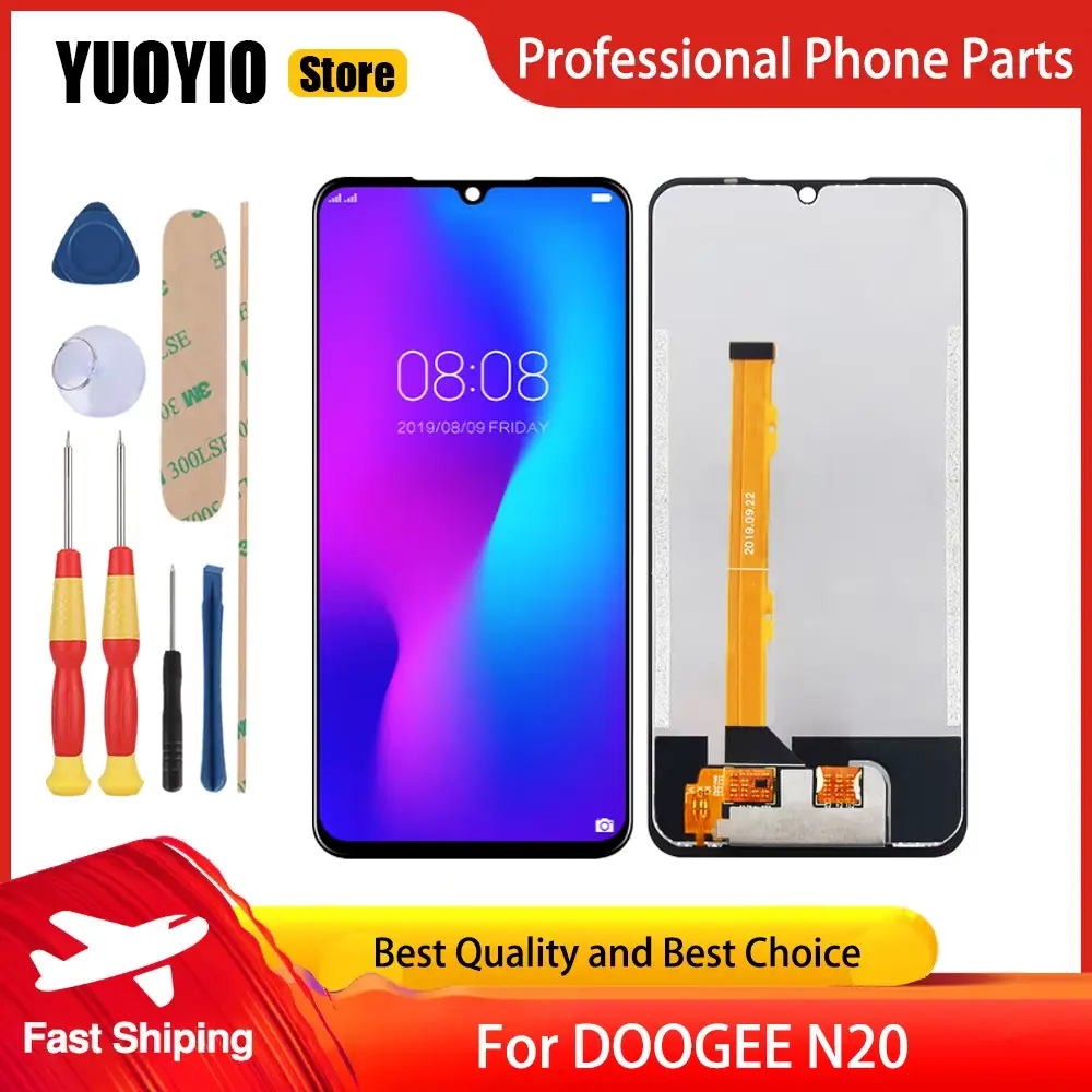 New Original Touch Display For DOOGEE N40 Pro N20 Pro N50 Pro N50S LCD Screen Digitizer Assembly Replacement Display Free Tools