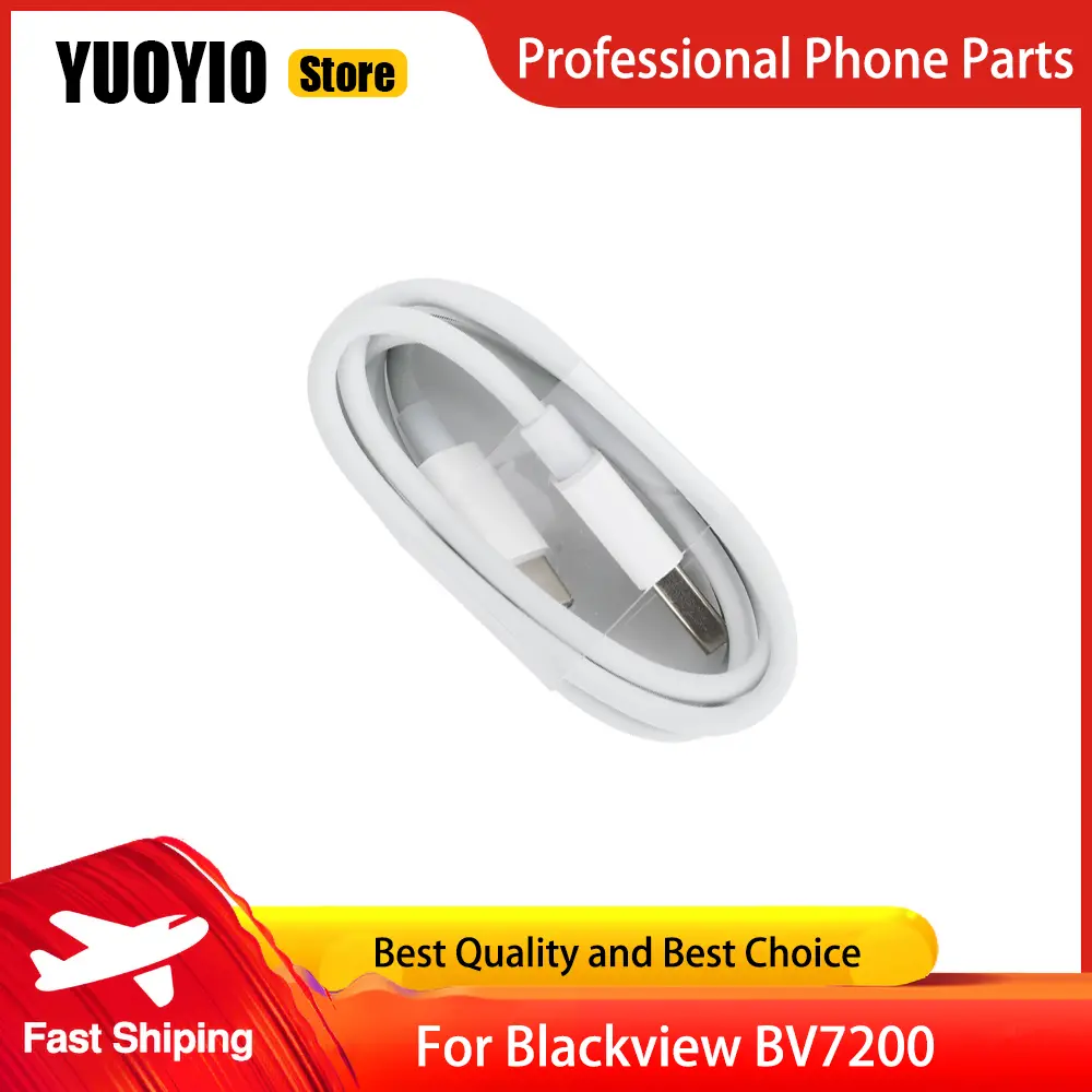 Blckview BV7200 Charger 100% Original New Official Quick Charging Adapter + USB Cable Data Line For Blackview BV7200  Phone