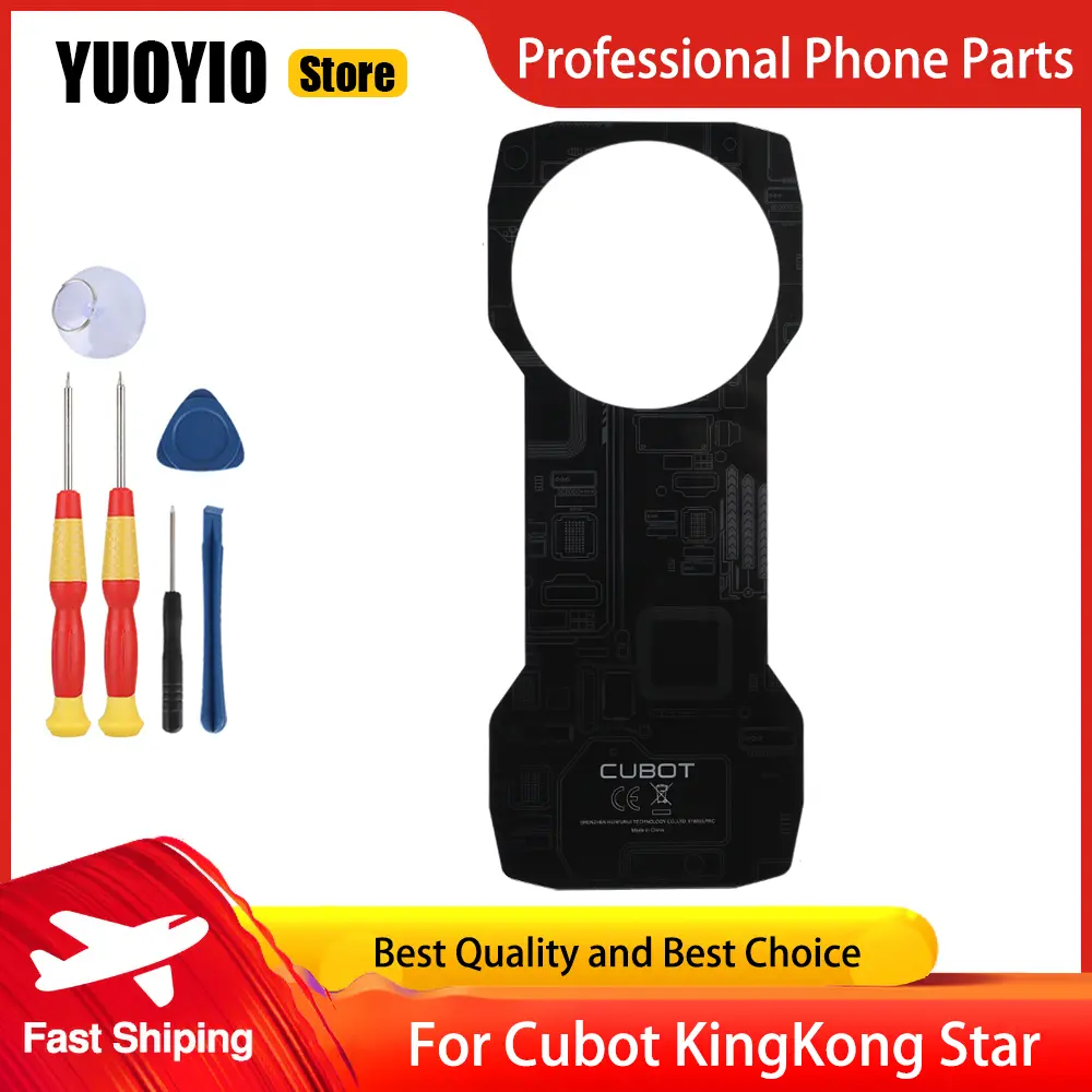 YUOYIO 100% New Battery Cover Plate For CUBOT KingKong Star Cellphone Battery Cover Back HousingReplace accessories