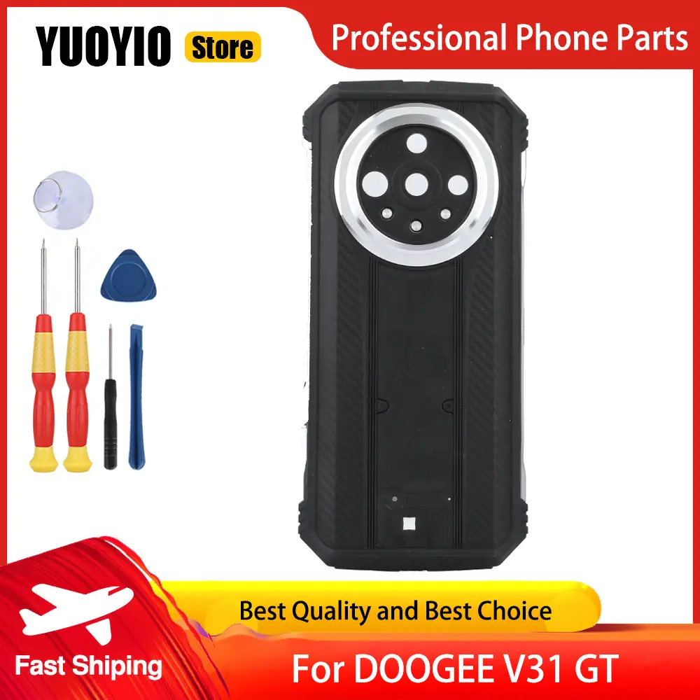 Battery Case Protective Battery Case Back Cover For DOOGEE V31GT Smart Phone 3M Adhesive Replacement Parts