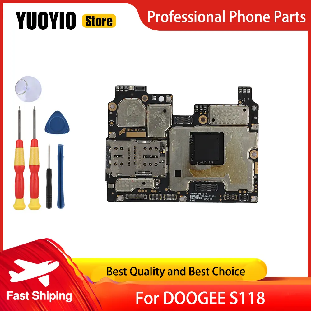 YUOYIO 100% New Motherboard For DOOGEE N55 N55 Pro N55 Plus S118 S Cyber S Punk MainBoard Perfect Replacement Parts Free Tools