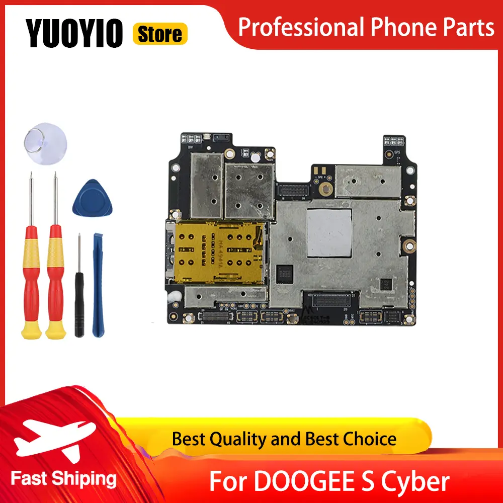 YUOYIO 100% New Motherboard For DOOGEE N55 N55 Pro N55 Plus S118 S Cyber S Punk MainBoard Perfect Replacement Parts Free Tools