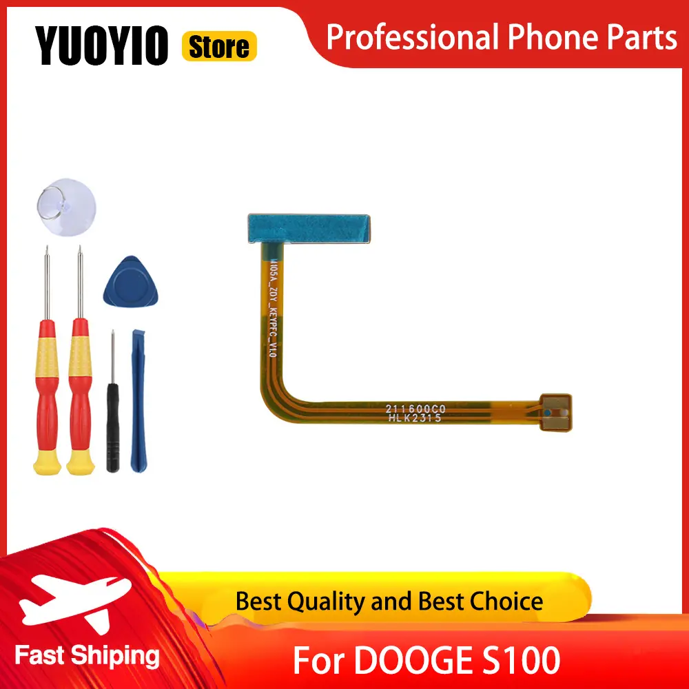 Power on/Off+Volume FPC Key Up/Down Button Flex cable Custom cable For DOOGEE S100 Phone Perfect Replacement Parts Free Tools