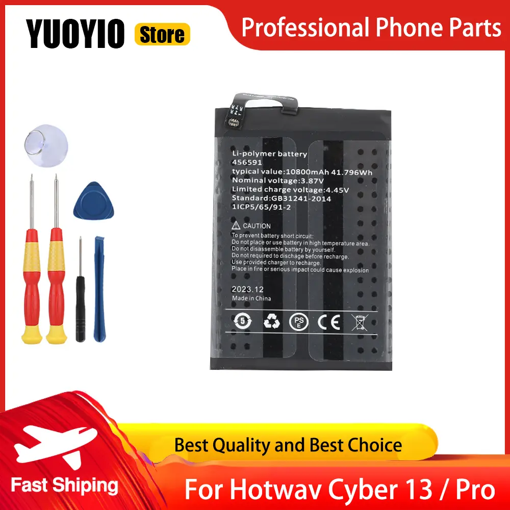 New Original Battery For Hotwav Cyber 13 Pro Cyber 9 Note 13 Max Note 15 Pro Battery High Capacity Replace Parts Free Tools