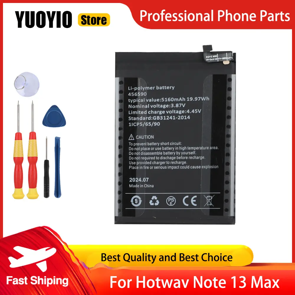 New Original Battery For Hotwav Cyber 13 Pro Cyber 9 Note 13 Max Note 15 Pro Battery High Capacity Replace Parts Free Tools