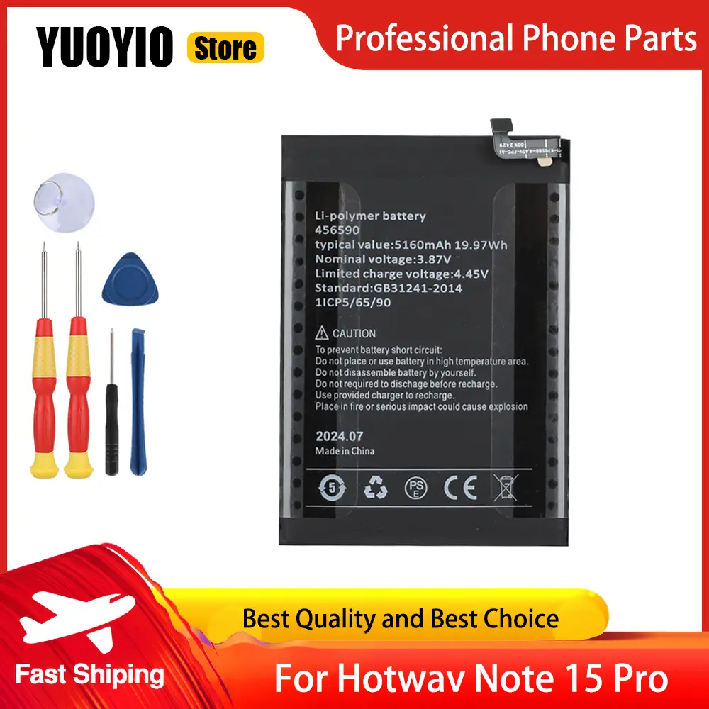 New Original Battery For Hotwav Cyber 13 Pro Cyber 9 Note 13 Max Note 15 Pro Battery High Capacity Replace Parts Free Tools