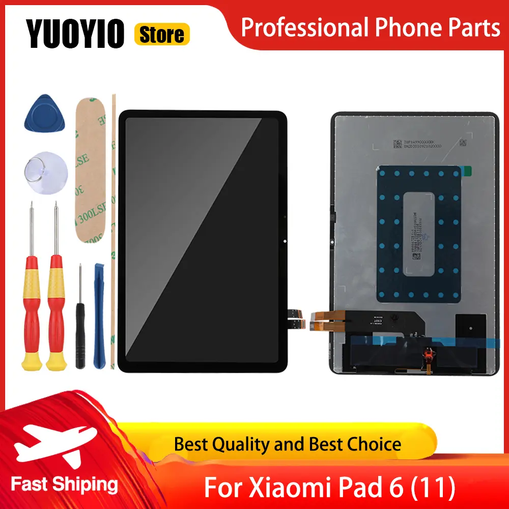 Touch Display For Xiaomi Pad 5 11" Pad 6 11“ Pad 6S Pro 12.4" Poco Pad 5G 12.1" LCD Screen Assembly Replacement Display Tools
