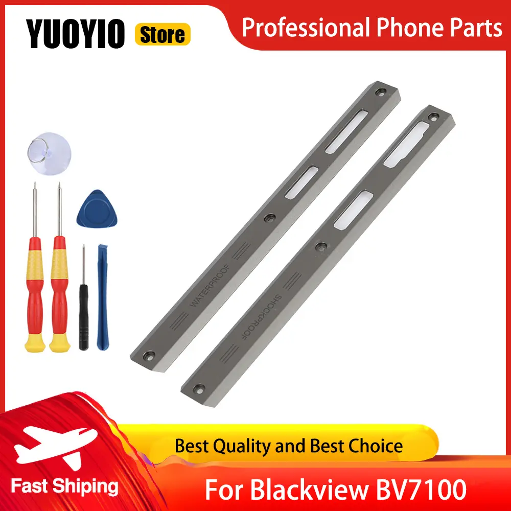 Rear Cover Aluminum Piece Left and Right Decorative Accessories For Blackview BV7100 Phone Replacement Parts Free Tools