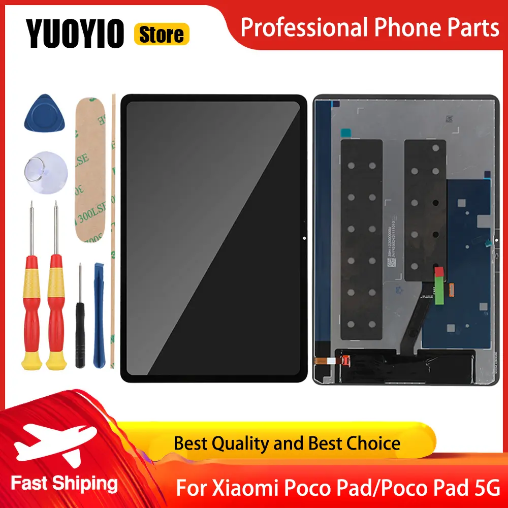 Touch Display For Xiaomi Pad 5 11" Pad 6 11“ Pad 6S Pro 12.4" Poco Pad 5G 12.1" LCD Screen Assembly Replacement Display Tools