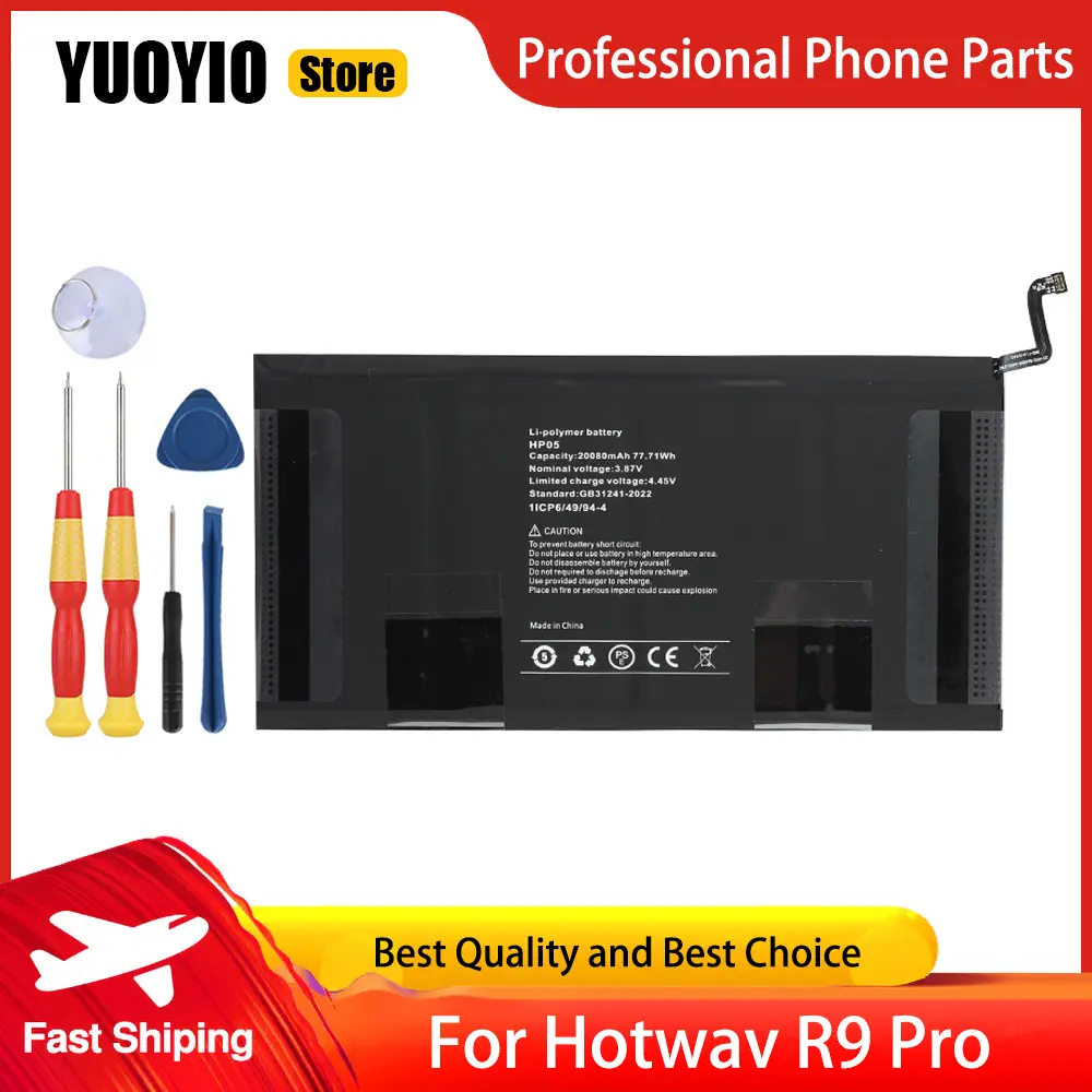 YuoYio 100% New Original Battery For Hotwav R8 10800 mAh R9 Pro 20080 mAh Pad 8 Pad 11 8000mAh Battery High Capacity Free Tools