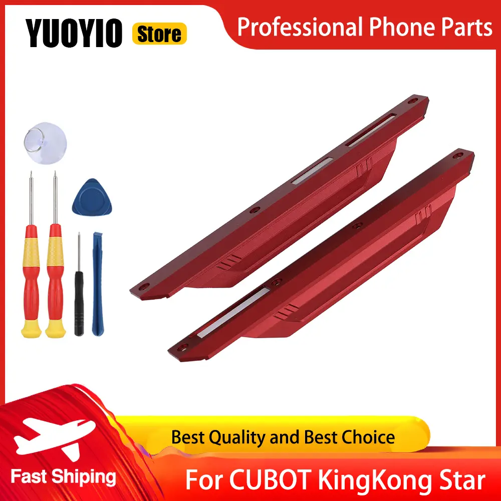 Rear Cover Aluminum Piece Left and Right Decorative Accessories For CUBOT KingKong Star Phone Replacement Parts Free Tools