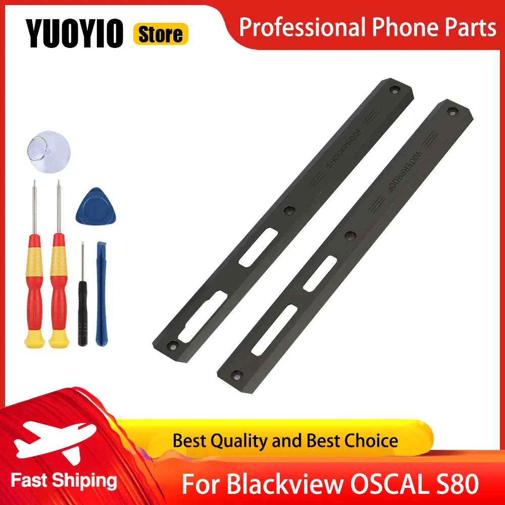 Rear Cover Aluminum Piece Left and Right Decorative Accessories For Blackvire OSCAL S80 Phone Replacement Parts Free Tools