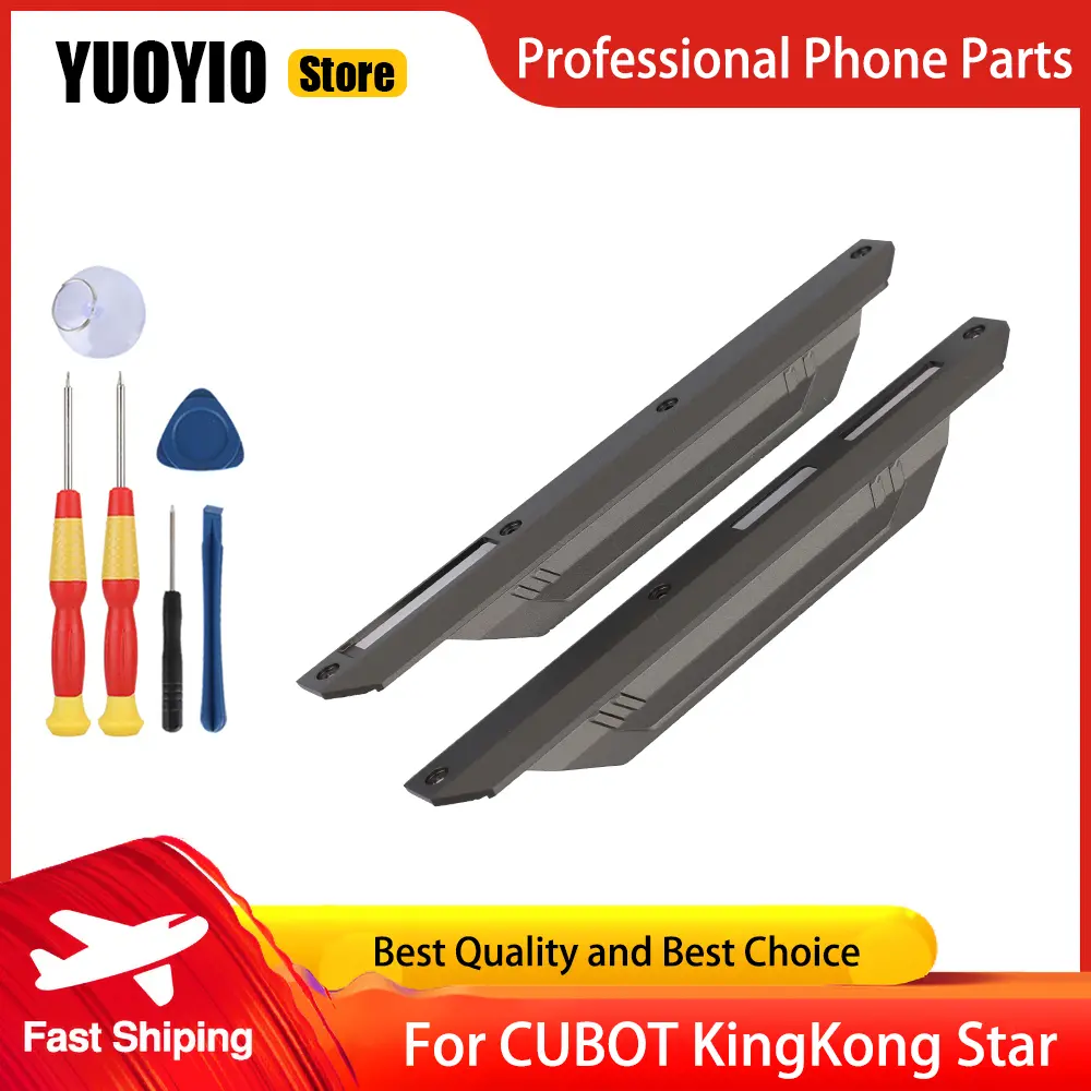 Rear Cover Aluminum Piece Left and Right Decorative Accessories For CUBOT KingKong Star Phone Replacement Parts Free Tools