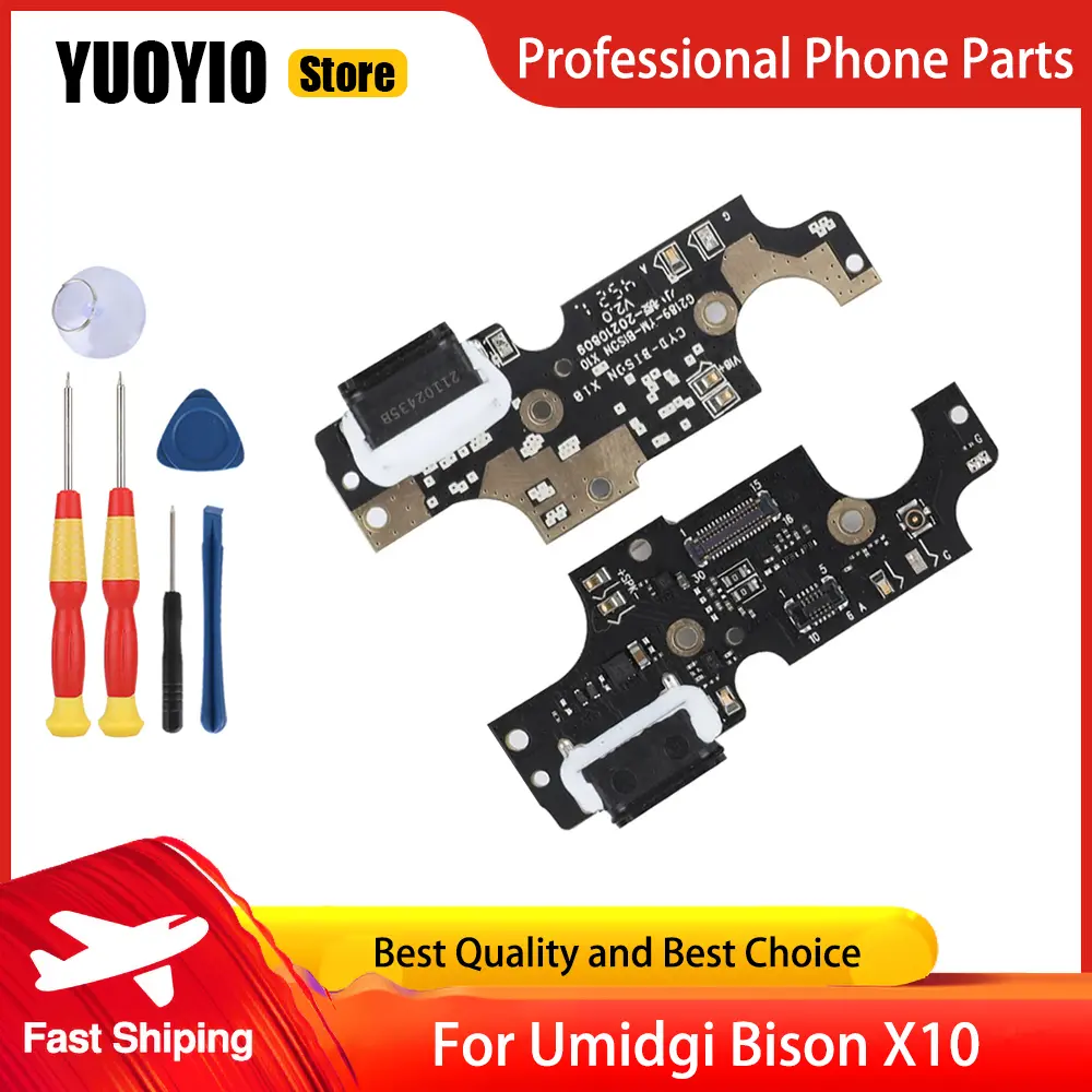 New USB Plug Port For Umidigi Bison X10S Bison X10 Pro Bison X10G Bison 2 Pro Charge Board Perfect Replacement Parts Free Tools
