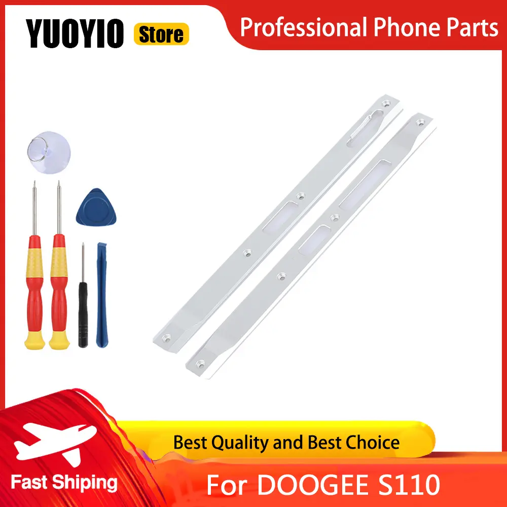Rear Cover Aluminum Piece Left Right Decorative Accessories Volume Custom Button For DOOGEE S110 Phone Replacement Parts