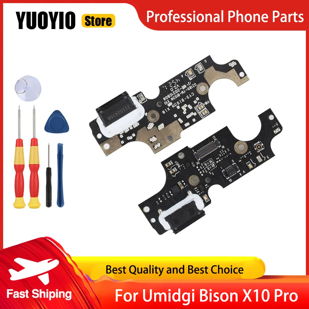 New USB Plug Port For Umidigi Bison X10S Bison X10 Pro Bison X10G Bison 2 Pro Charge Board Perfect Replacement Parts Free Tools