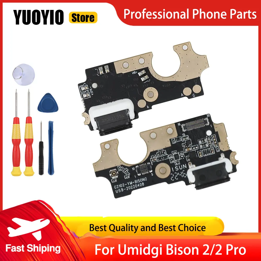 New USB Plug Port For Umidigi Bison X10S Bison X10 Pro Bison X10G Bison 2 Pro Charge Board Perfect Replacement Parts Free Tools