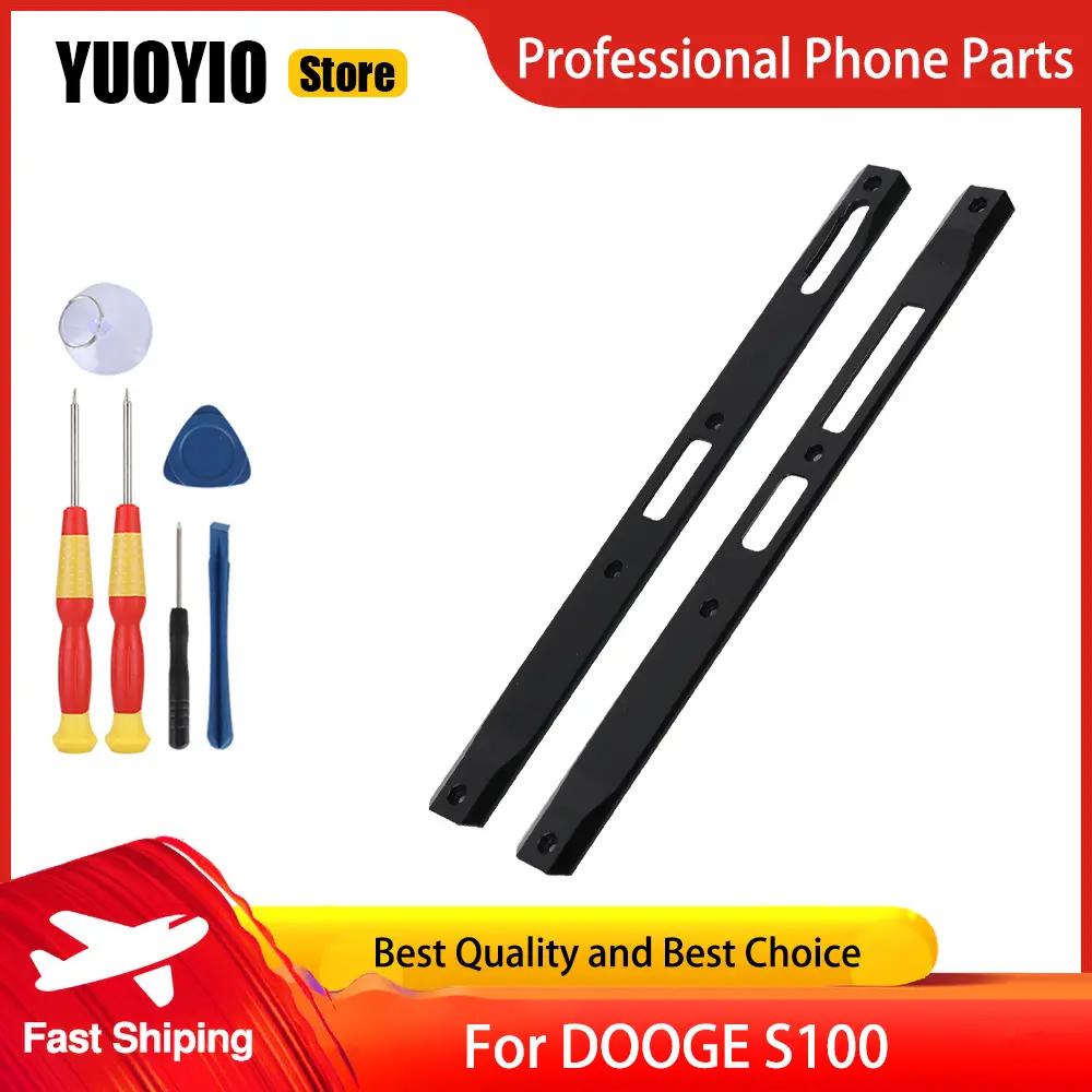 Rear Cover Aluminum Piece Left and Right Decorative Accessories For DOOGEE S100 Phone Replacement Parts Free Tools