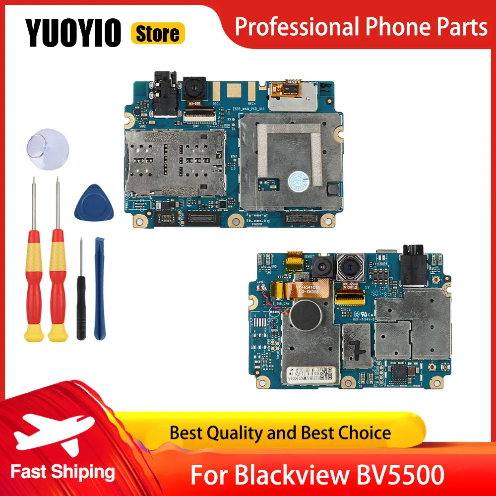 YUOYIO 100% New Motherboard For Blackview BV4900 Pro BV5200 BV5500 BV6600 BV8000 Smartphone Main Board Perfect Replacement Parts