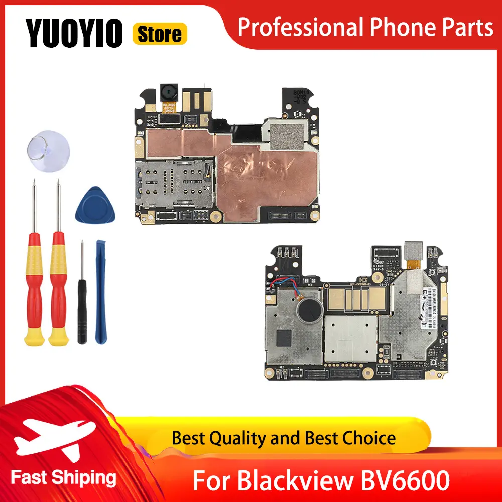YUOYIO 100% New Motherboard For Blackview BV4900 Pro BV5200 BV5500 BV6600 BV8000 Smartphone Main Board Perfect Replacement Parts