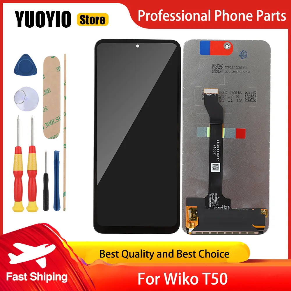 LCD Display For Wiko Ride 2 T10 T50 V616 Voix View 2/4/5/3 Pro Wiko 10 Power U10 Y50/52/60/61 Sunny 5 Touch Screen Digitizer