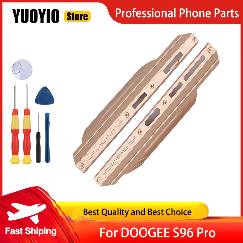 Rear Cover Aluminum Piece Left Right Decorative Accessories Volume Custom Button For DOOGEE S96 Pro Phone Replacement Parts