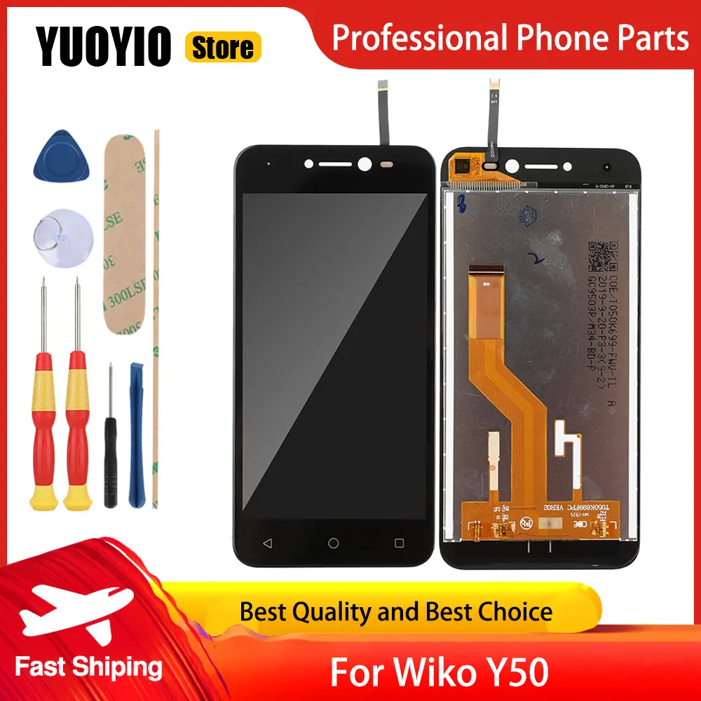 LCD Display For Wiko Ride 2 T10 T50 V616 Voix View 2/4/5/3 Pro Wiko 10 Power U10 Y50/52/60/61 Sunny 5 Touch Screen Digitizer