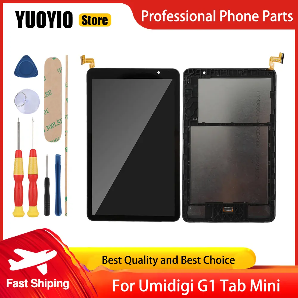 Original LCD Display For Umidigi A11 Tab A13 Tab G5 Tab Kids G3 Tab Ultra G1 Tab Mini A15 Tab Touch Screen Digitizer Gift Tools
