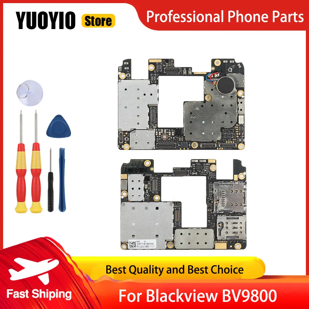 YUOYIO 100% New Motherboard For Blackview BV9200 BV9300 BV9800 BV9900 Smartphone Main Board Perfect Replacement Parts