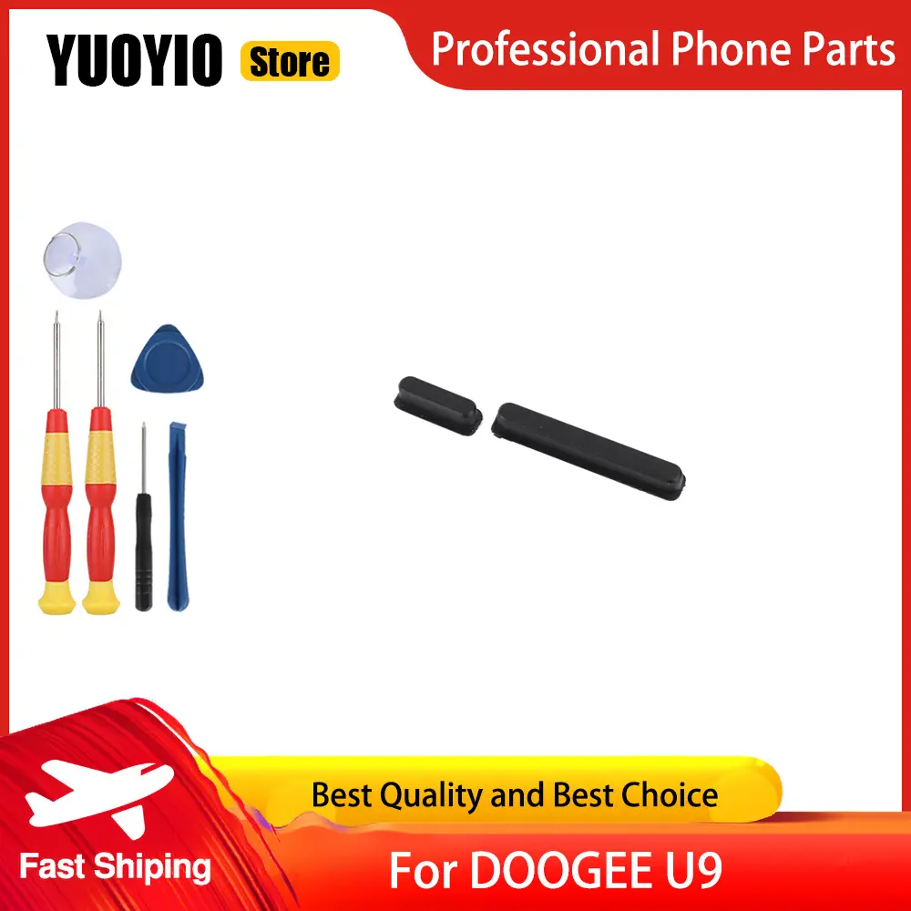 Power on/off+ Volume Button Key up/down Button Button Key For DOOGEE U9 Phone Perfect Replacement Parts Free Tools