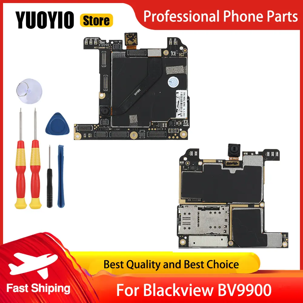 YUOYIO 100% New Motherboard For Blackview BV9200 BV9300 BV9800 BV9900 Smartphone Main Board Perfect Replacement Parts