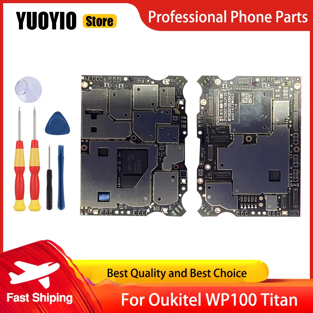 YUOYIO 100% New Motherboard For Oukitel WP200 Pro WP100 Titan Smartphone Main Board Perfect Replacement Parts Gift tools