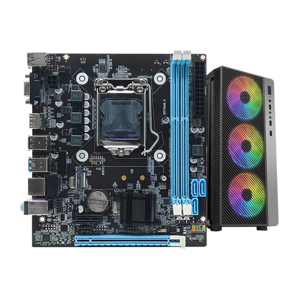 H81 Computer Motherboard Support SATA 3.0 2.0 Micro-ATX LGA1150 Desktop Computer Mainboard PCI Express X16 X1 M.2 Nvme/NGFF Slot