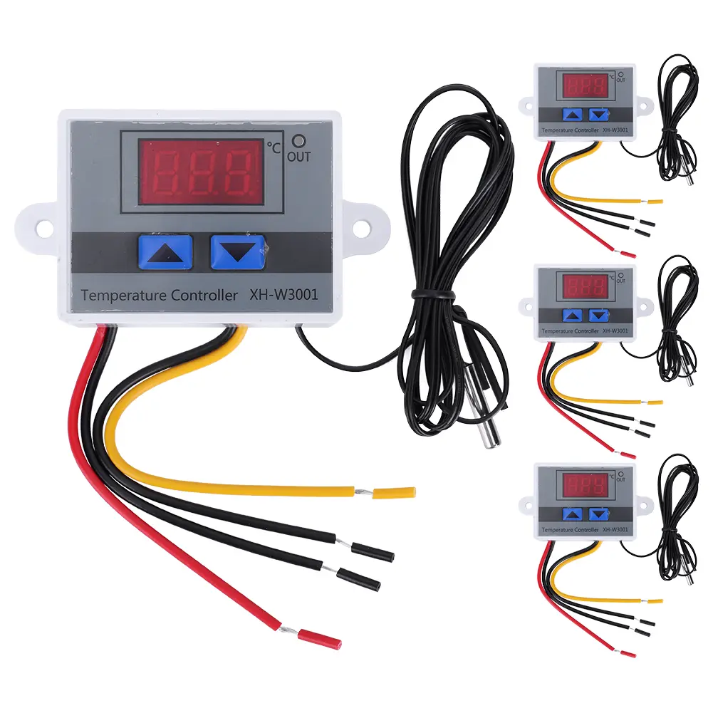 Digital Temperature Control Switch XH-W3001 Versatile Thermostat for Heating and Cooling 12V to 220V Multi Voltage Options