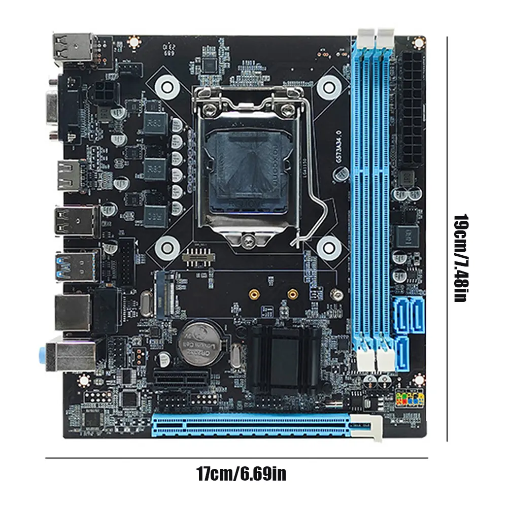 H81 Computer Motherboard Support SATA 3.0 2.0 Micro-ATX LGA1150 Desktop Computer Mainboard PCI Express X16 X1 M.2 Nvme/NGFF Slot