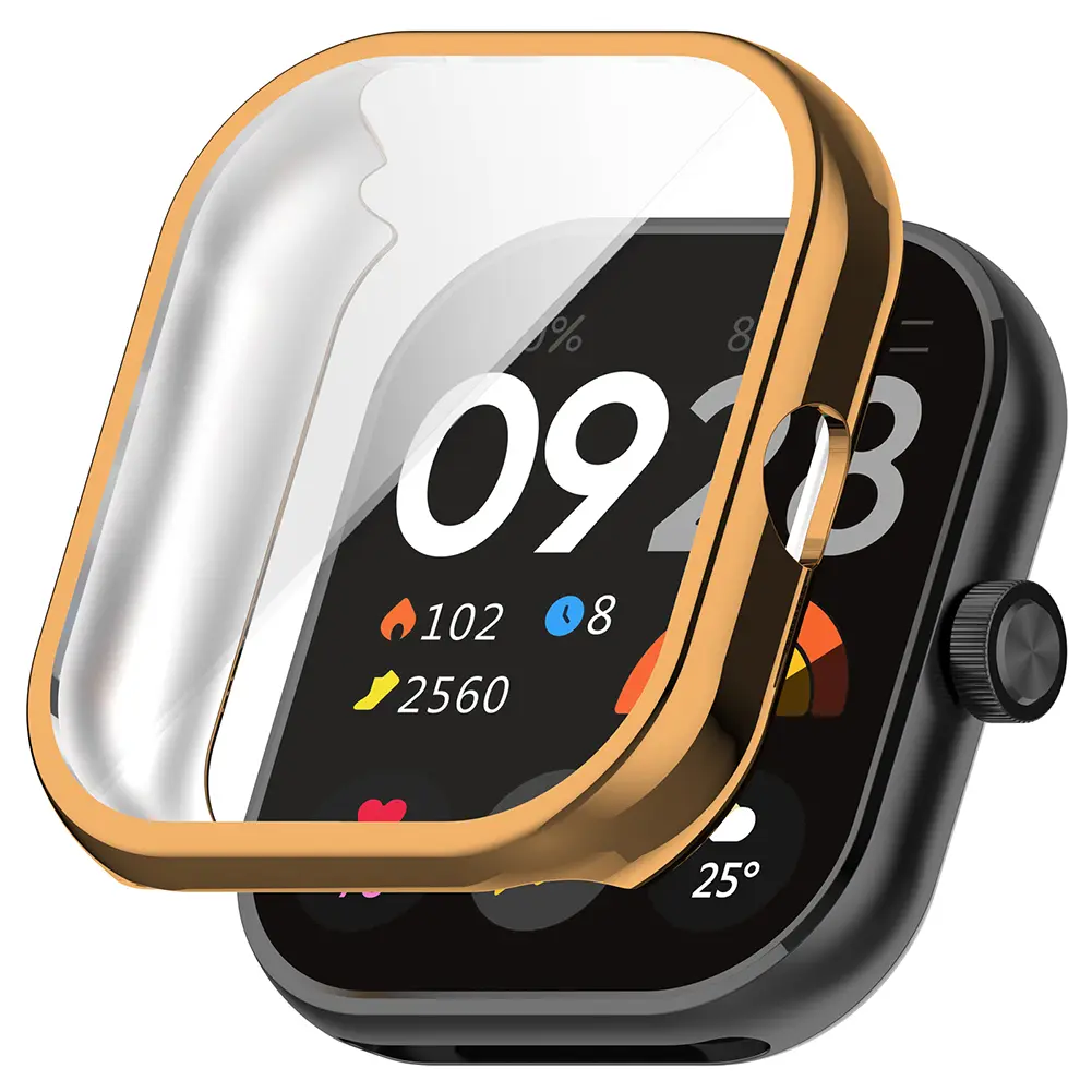 Premium TPU Full Coverage Case Screen Protector for Redmi Watch 4 with Anti-Fall and Dustproof Functionality