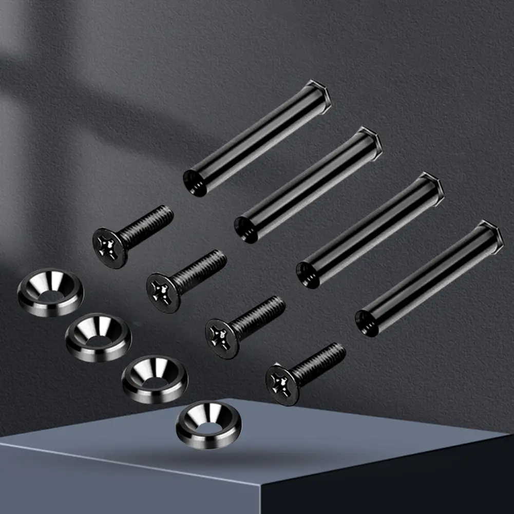 Cooling Fan Nut Screws Quiet Operation Cooling Fan Mount Screws Metal Computer Case Fan Screws Set for PC Case Fan