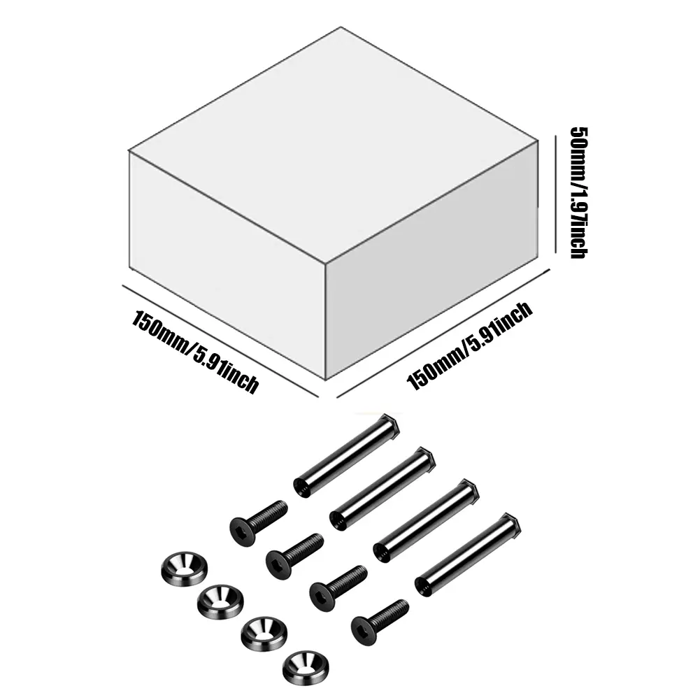 Cooling Fan Nut Screws Quiet Operation Cooling Fan Mount Screws Metal Computer Case Fan Screws Set for PC Case Fan
