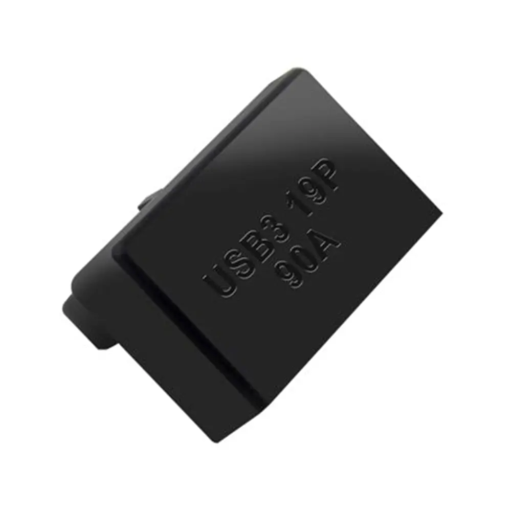 USB Header Adapter for Computer Motherboard USB 3.0 19P 20P 90 Degree Plug-in Converter for Mainboard Connection